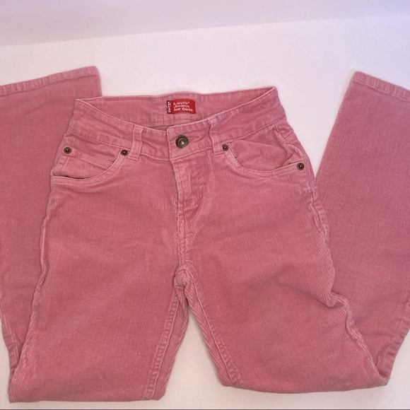 Levi’s | Girls Pink Corduroy Boot Cut Pants - Picture 1 of 8